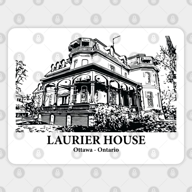 Laurier House - Ottawa ON Magnet by Lakeric
